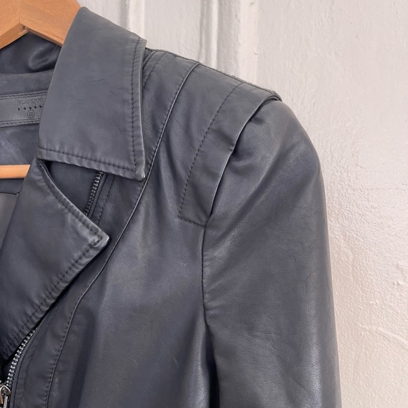 BLANK NYC black vegan leather jacket, fitted, size: XS - Picture 4 of 15
